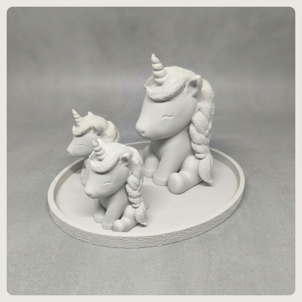 Minimalist 3D Printed Unicorn