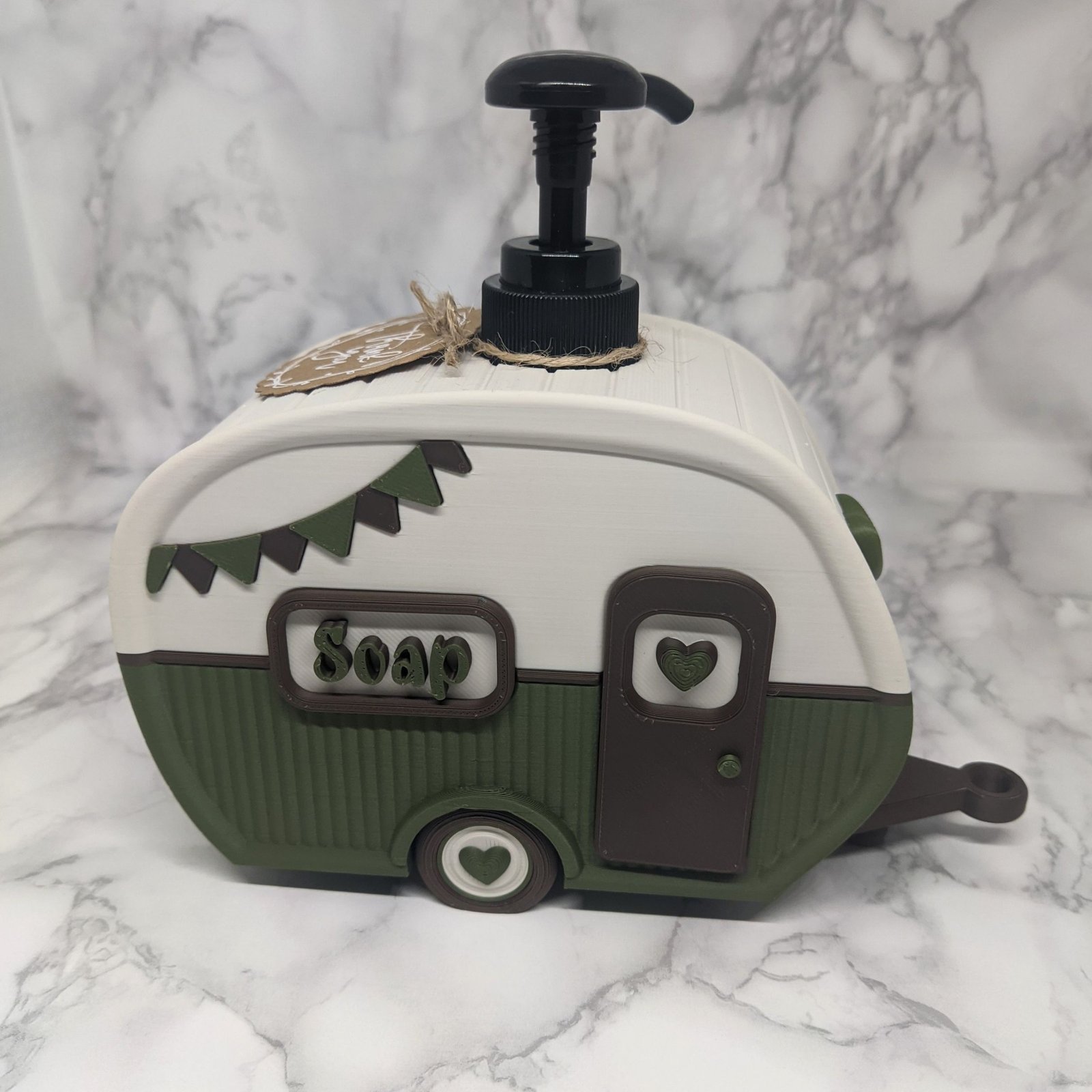 Soap Dispenser, 3D Printed Caravan Decor, 100ml Soap Pump, RV Bathroom Decor, Camping Gift, Kitchen Decor - Image 3