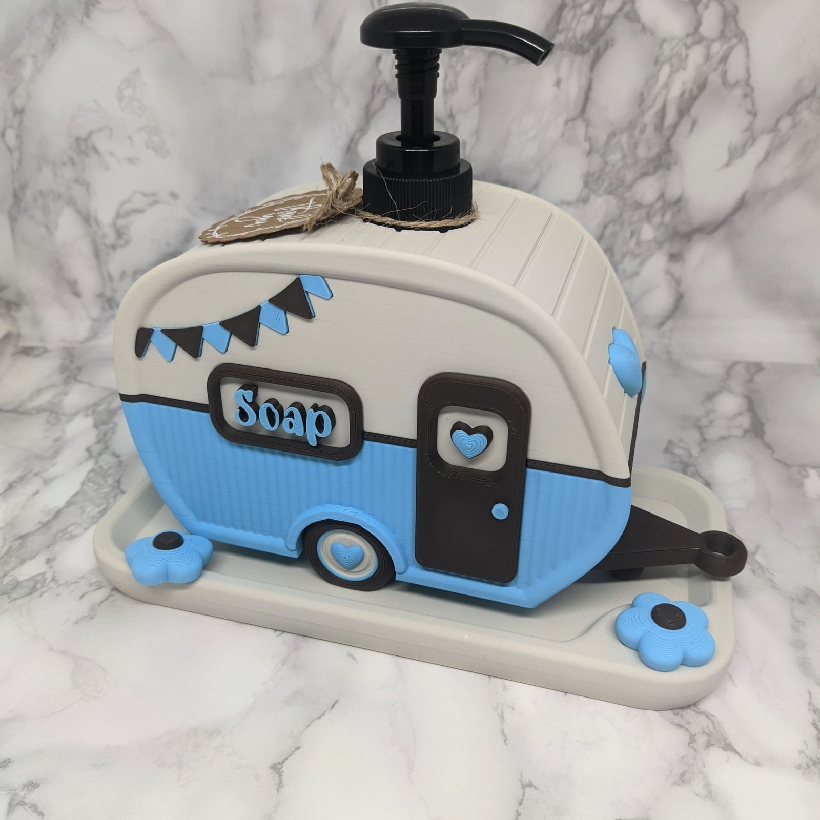 Soap Dispenser, 3D Printed Caravan Decor, 100ml Soap Pump, RV Bathroom Decor, Camping Gift, Kitchen Decor - Image 2