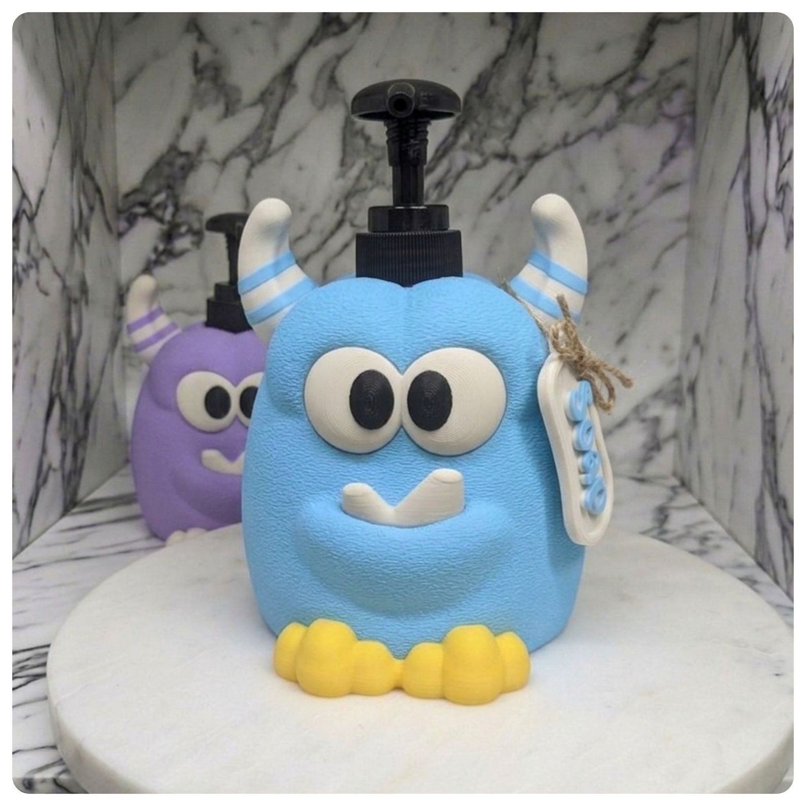Henrie Whimsical Monster Soap Dispenser – Handmade 3D Printed - Image 4