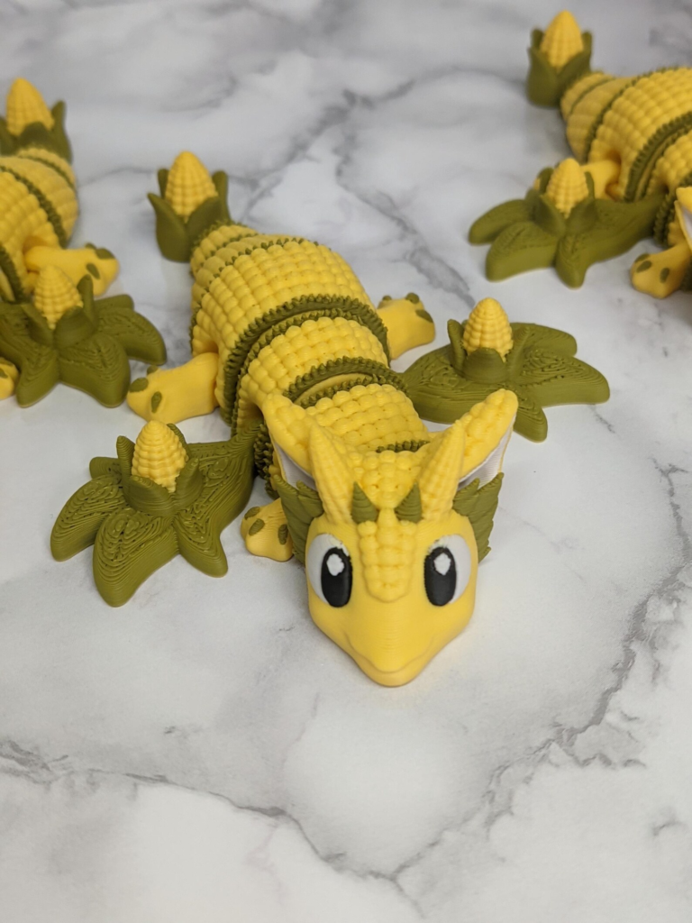 3D Printed  Dragon Figurine , Cute Fantasy Dragon Decor, Dragon Collectible, Fantasy Gift